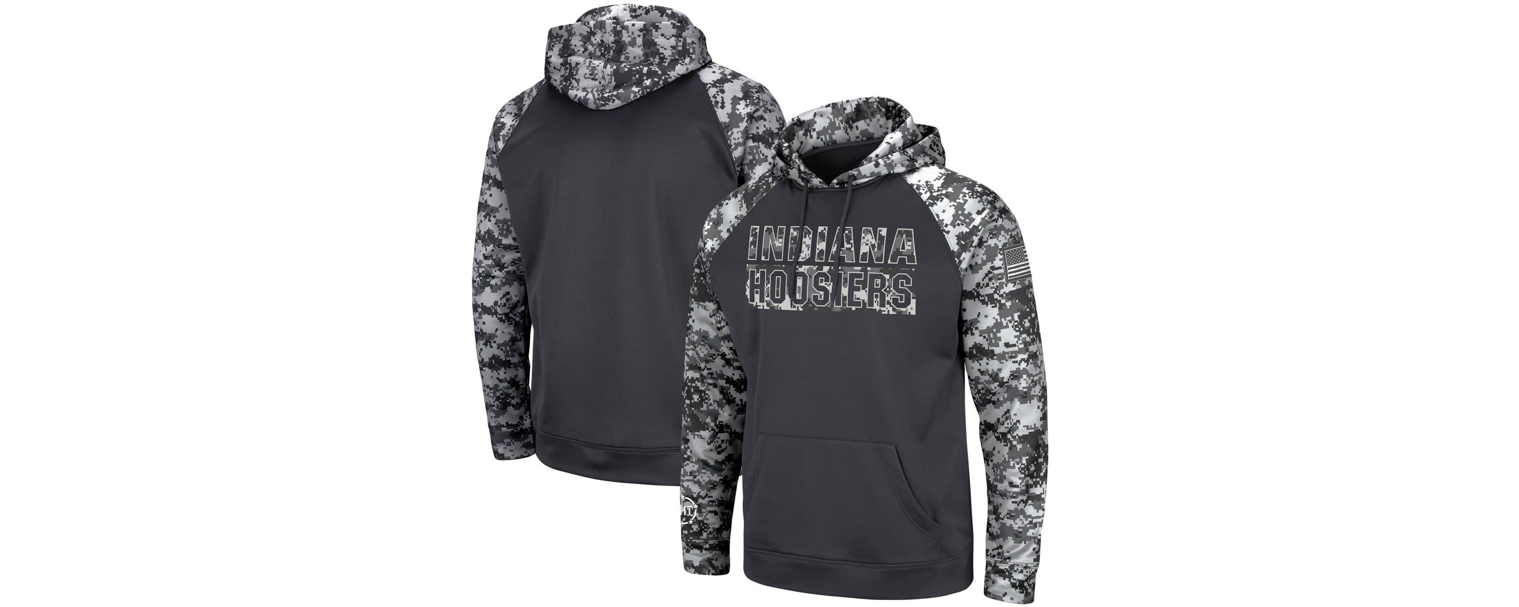NCAA Indiana Hoosiers OHT Military Appreciation Digital Pullover Hoodie