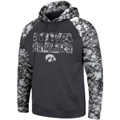 NCAA Iowa Hawkeyes OHT Military Appreciation Digital Pullover Hoodie