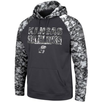 NCAA Kansas Jayhawks OHT Military Appreciation Digital Pullover Hoodie