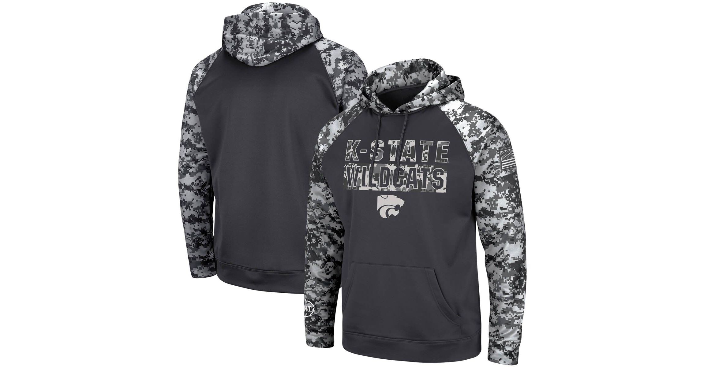 NCAA Kansas State Wildcats OHT Military Appreciation Digital Pullover Hoodie