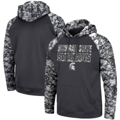 NCAA Michigan State Spartans OHT Military Appreciation Digital Pullover Hoodie