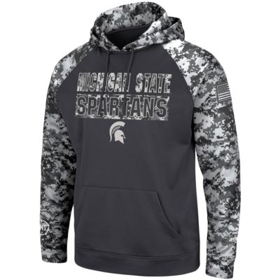 NCAA Michigan State Spartans OHT Military Appreciation Digital Pullover Hoodie