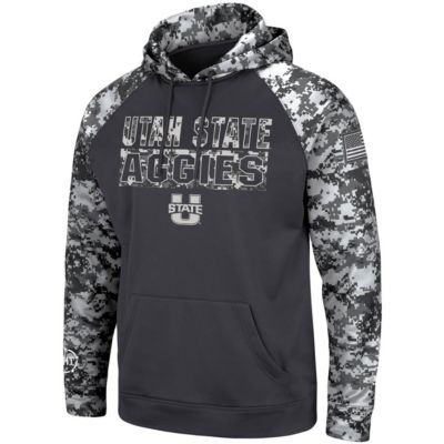 NCAA Utah State Aggies OHT Military Appreciation Digital Pullover Hoodie