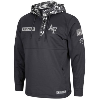 NCAA Air Force Falcons OHT Military Appreciation Digi Quarter-Zip Hoodie