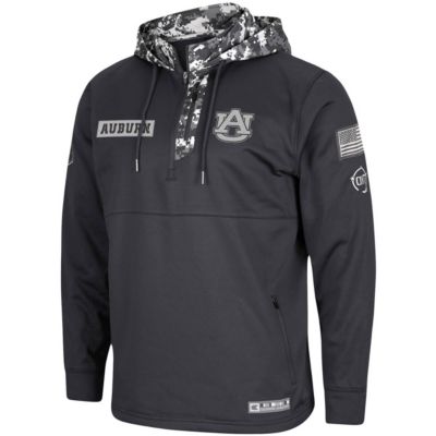 NCAA Auburn Tigers OHT Military Appreciation Digi Quarter-Zip Hoodie