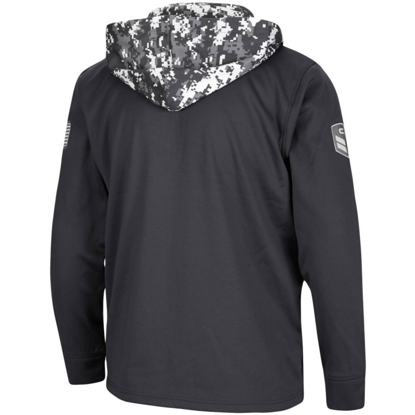 NCAA Michigan State Spartans OHT Military Appreciation Digi Quarter-Zip Hoodie