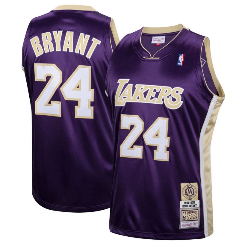 NBA Kobe Bryant Los Angeles Lakers Hall of Fame Class of 2020 #24 Authentic Hardwood Classics Jersey