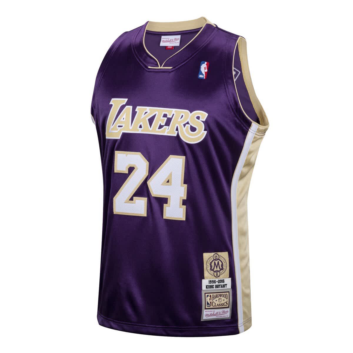 NBA Kobe Bryant Los Angeles Lakers Hall of Fame Class of 2020 #24 Authentic Hardwood Classics Jersey