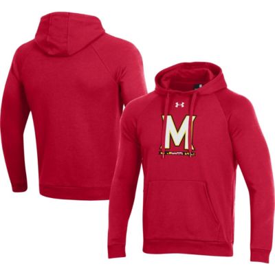 NCAA Under Armour Maryland Terrapins Primary School Logo All Day Raglan Pullover Hoodie