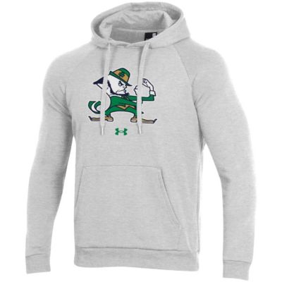 NCAA Under Armour ed Notre Dame Fighting Irish Mascot School Logo All Day Raglan Pullover Hoodie