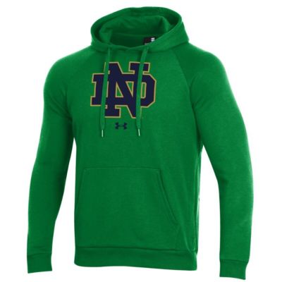 NCAA Under Armour Notre Dame Fighting Irish Primary School Logo All Day Raglan Pullover Hoodie