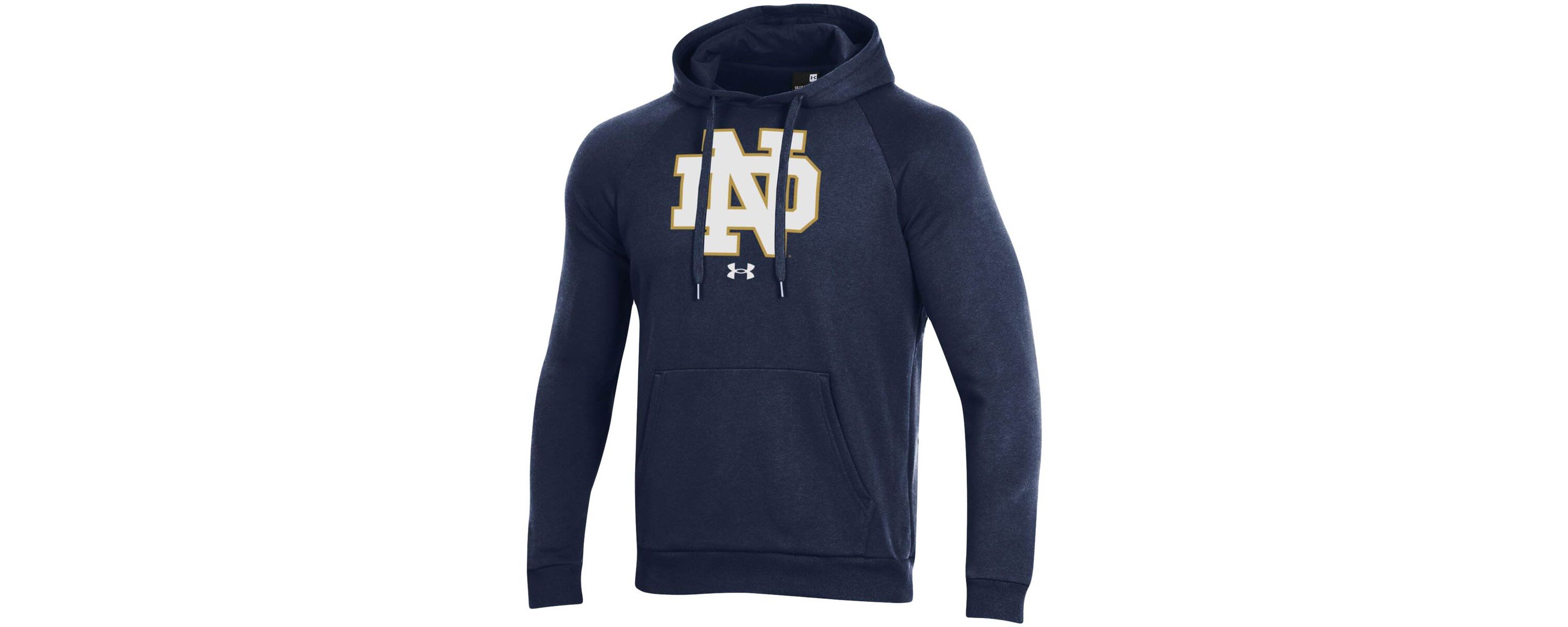 NCAA Under Armour Notre Dame Fighting Irish Primary School Logo All Day Raglan Pullover Hoodie