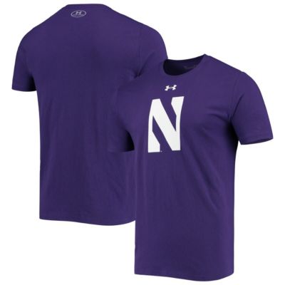NCAA Under Armour Northwestern Wildcats School Logo Performance Cotton T-Shirt