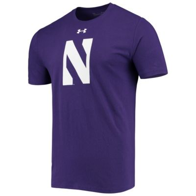 NCAA Under Armour Northwestern Wildcats School Logo Performance Cotton T-Shirt