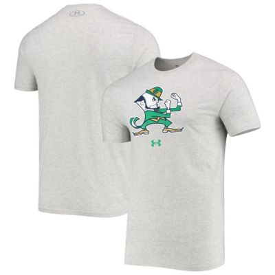 NCAA Under Armour ed Notre Dame Fighting Irish Mascot Logo Performance Cotton T-Shirt