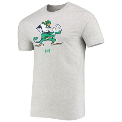 NCAA Under Armour ed Notre Dame Fighting Irish Mascot Logo Performance Cotton T-Shirt