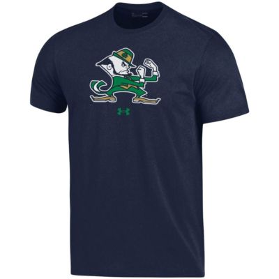 NCAA Under Armour Notre Dame Fighting Irish School Mascot Logo Performance Cotton T-Shirt