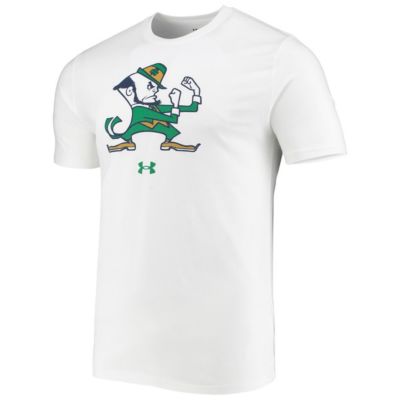 NCAA Under Armour Notre Dame Fighting Irish Mascot Logo Performance Cotton T-Shirt