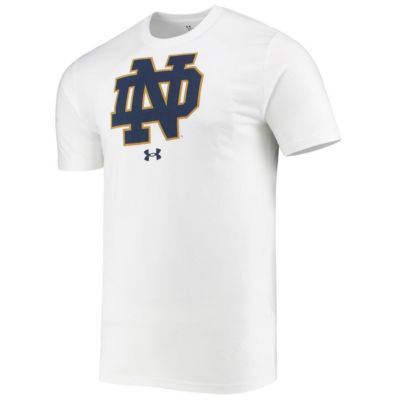 NCAA Under Armour Notre Dame Fighting Irish School Logo Performance Cotton T-Shirt