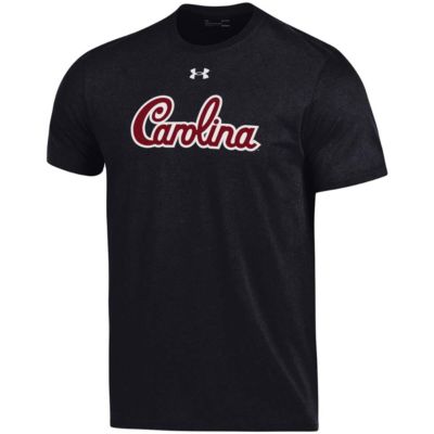 NCAA Under Armour South Carolina Gamecocks School Logo Wordmark Performance Cotton T-Shirt