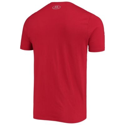 NCAA Under Armour Wisconsin Badgers School Logo Performance Cotton T-Shirt