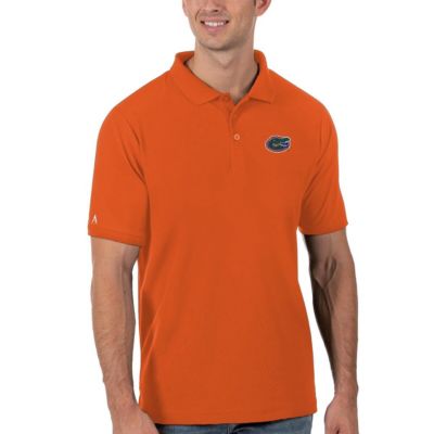Antigua Men's NCAA Florida Gators Legacy Pique Polo, Orange, 4XL