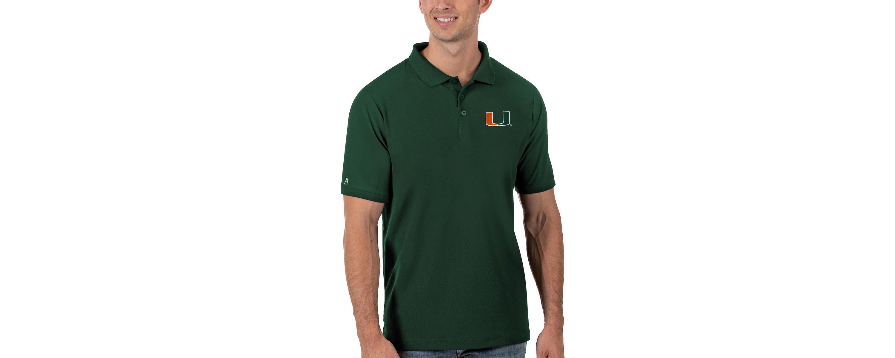 Miami (FL) Hurricanes NCAA Miami Hurricanes Legacy Pique Polo