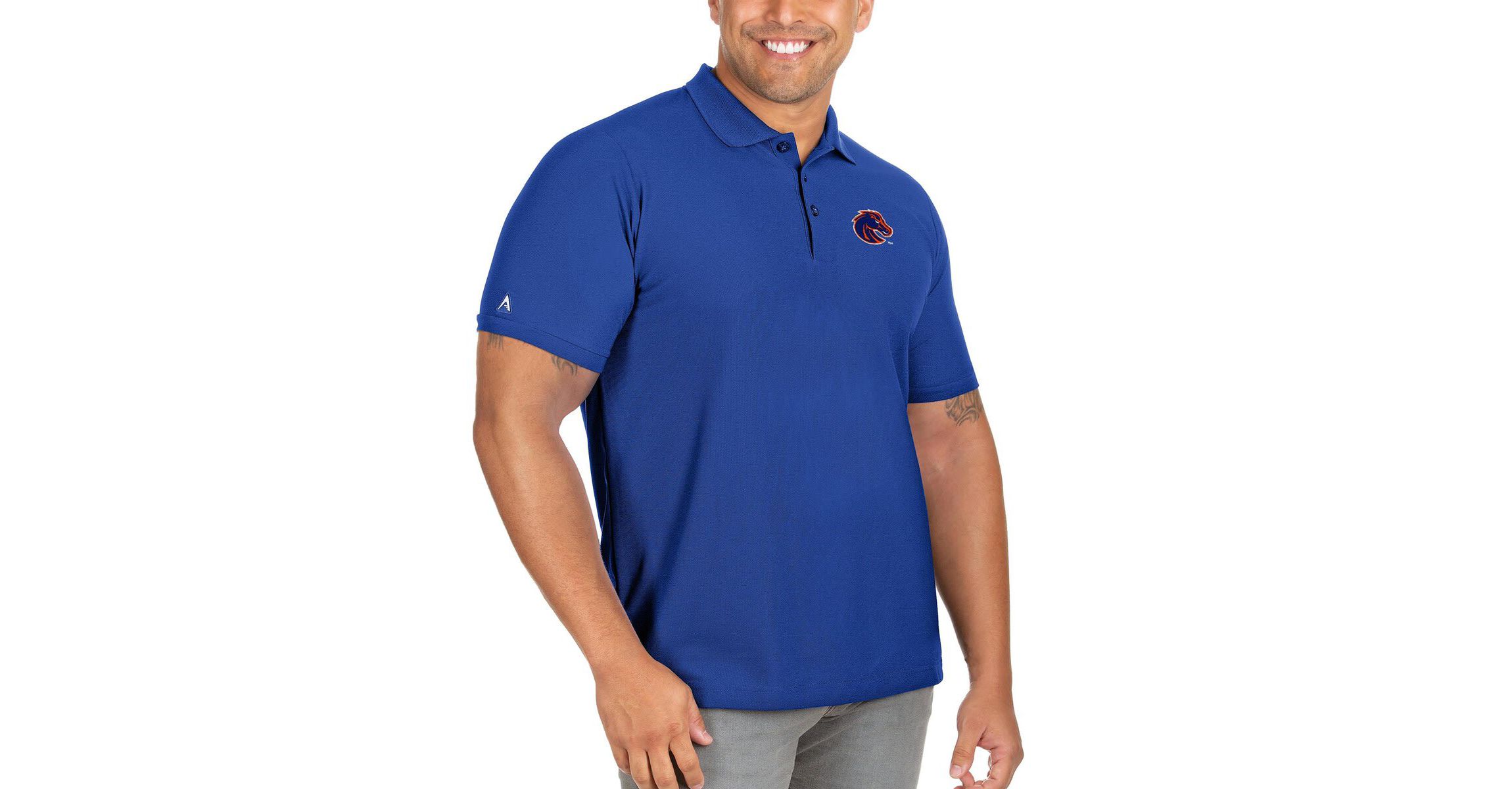 NCAA Boise State Broncos Big & Tall Legacy Pique Polo