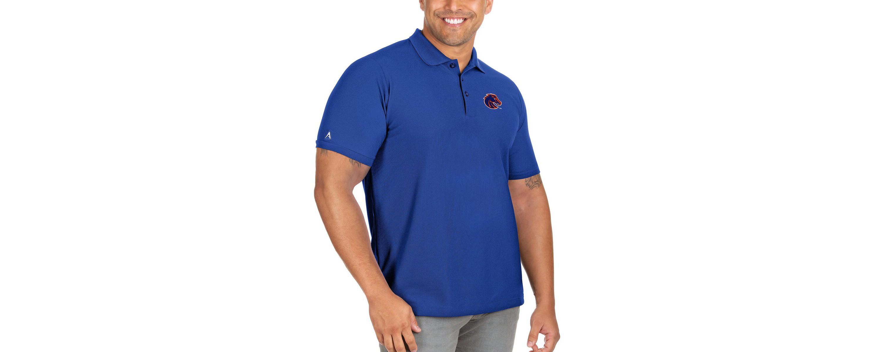 NCAA Boise State Broncos Big & Tall Legacy Pique Polo