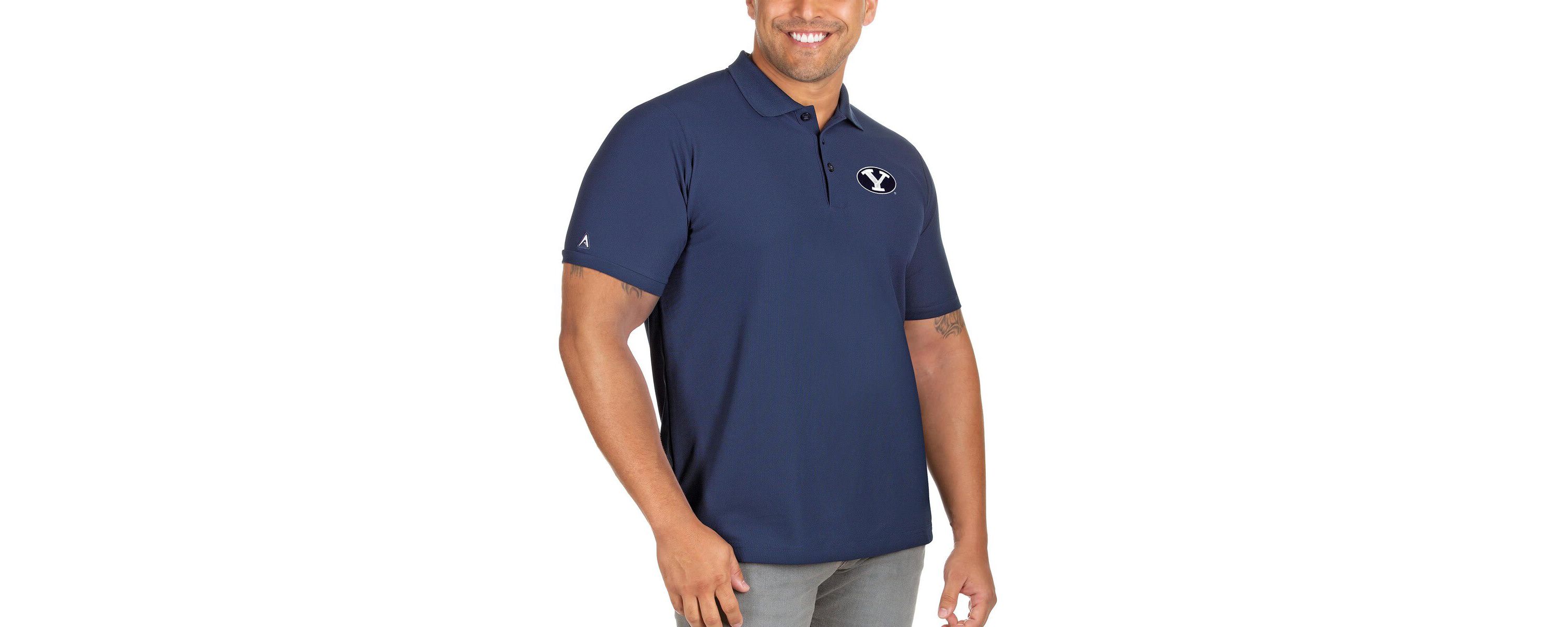 NCAA BYU Cougars Big & Tall Legacy Pique Polo