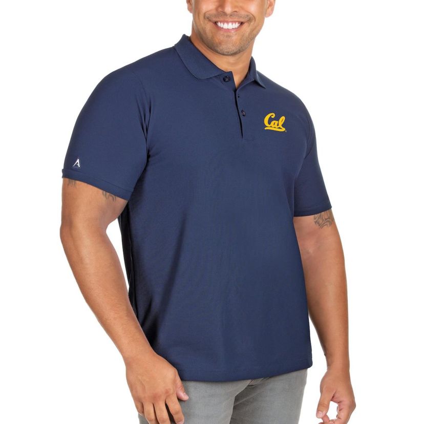 California Golden Bears NCAA Cal Bears Big & Tall Legacy Pique Polo