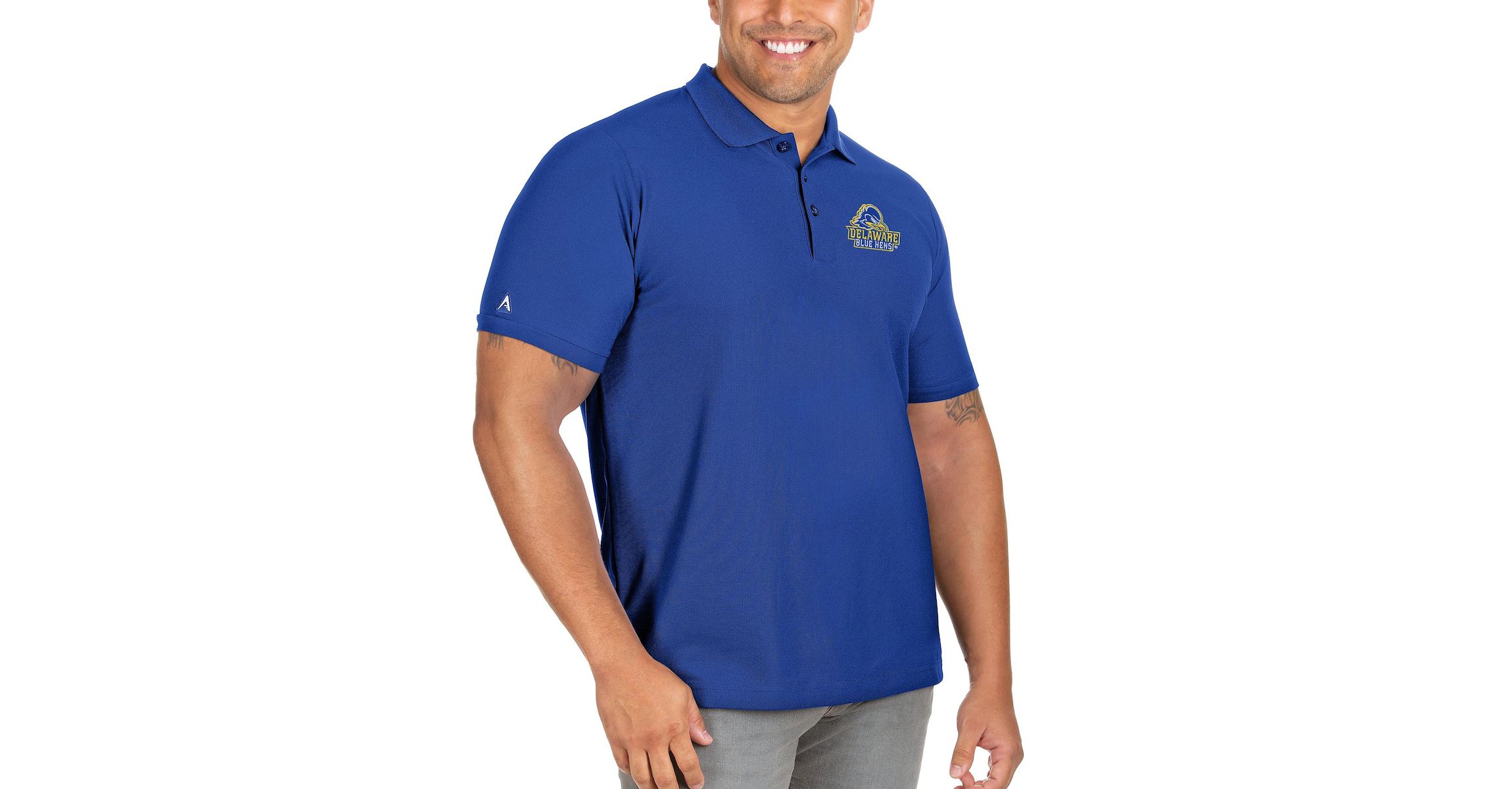 Delaware Fightin Blue Hens NCAA Delaware Fightin Hens Big & Tall Legacy Pique Polo