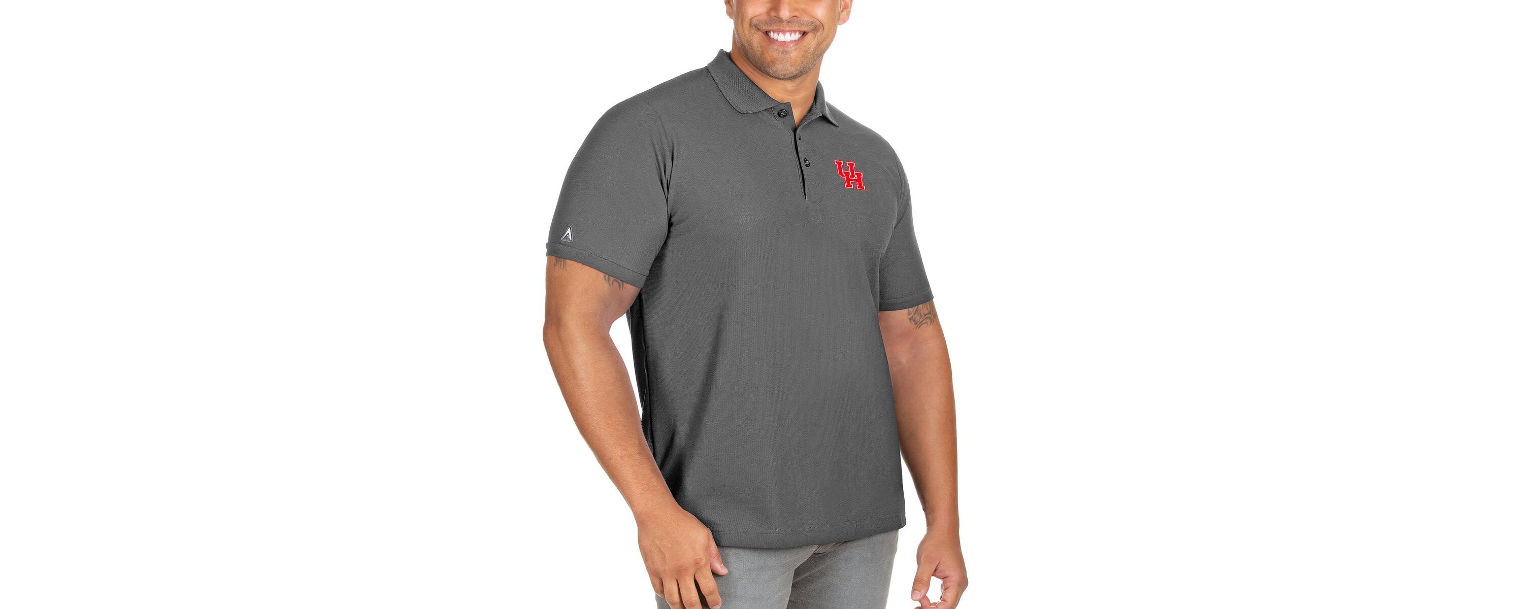 NCAA Houston Cougars Big & Tall Legacy Pique Polo