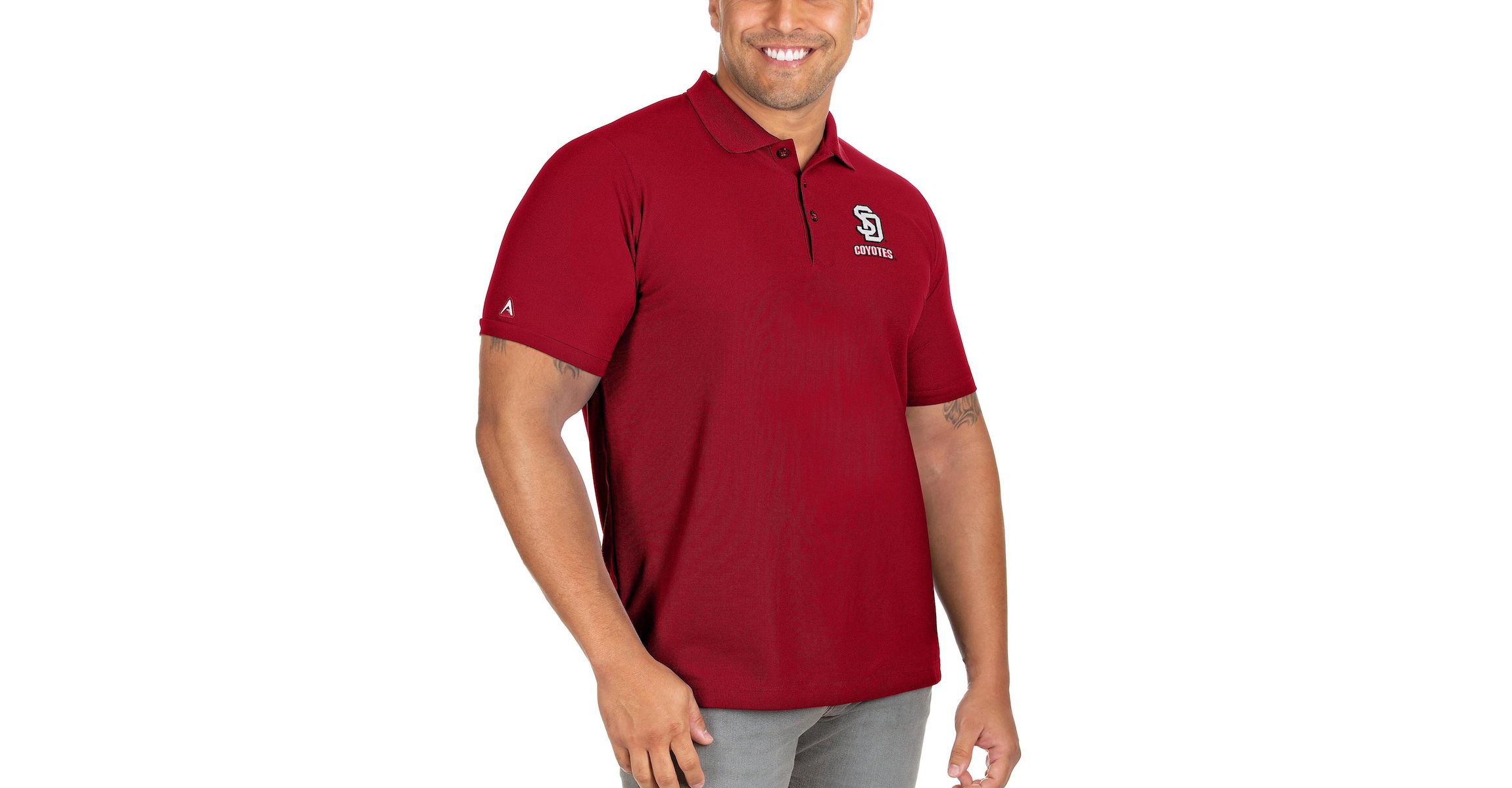 NCAA South Dakota Coyotes Big & Tall Legacy Pique Polo