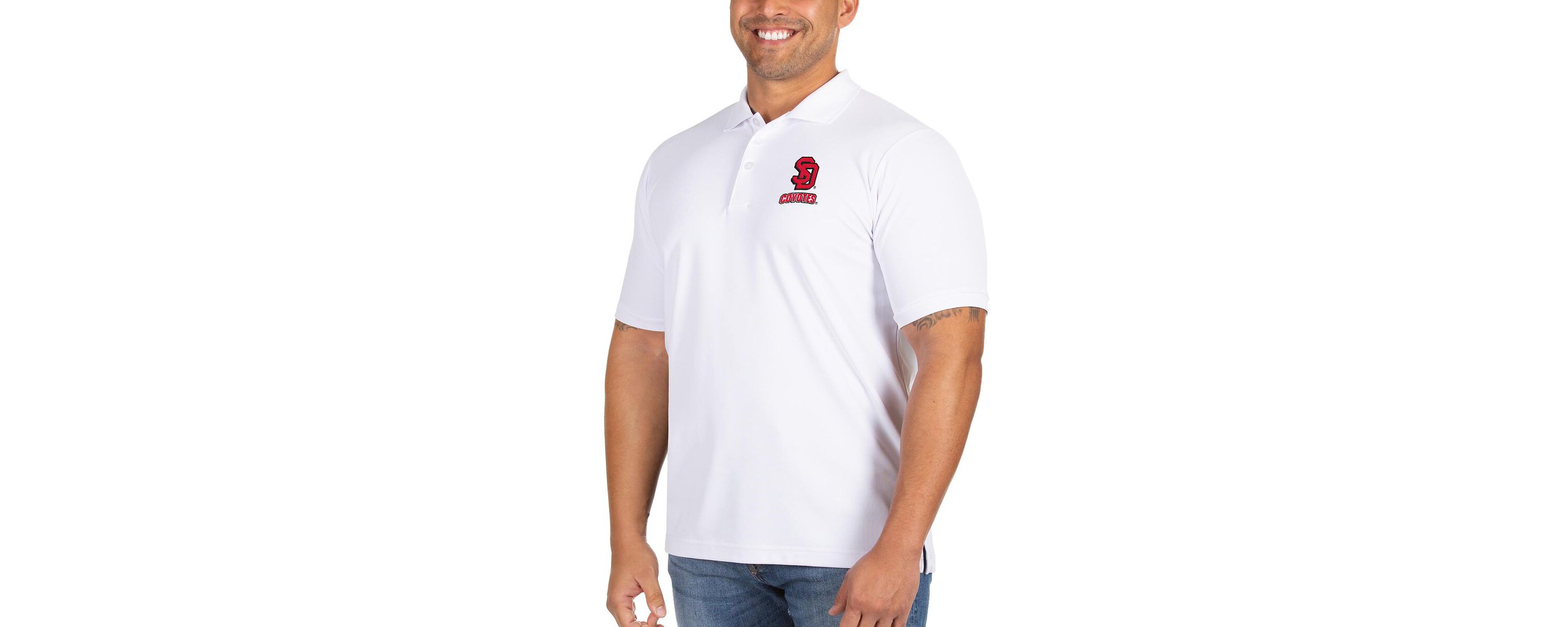 NCAA South Dakota Coyotes Big & Tall Legacy Pique Polo