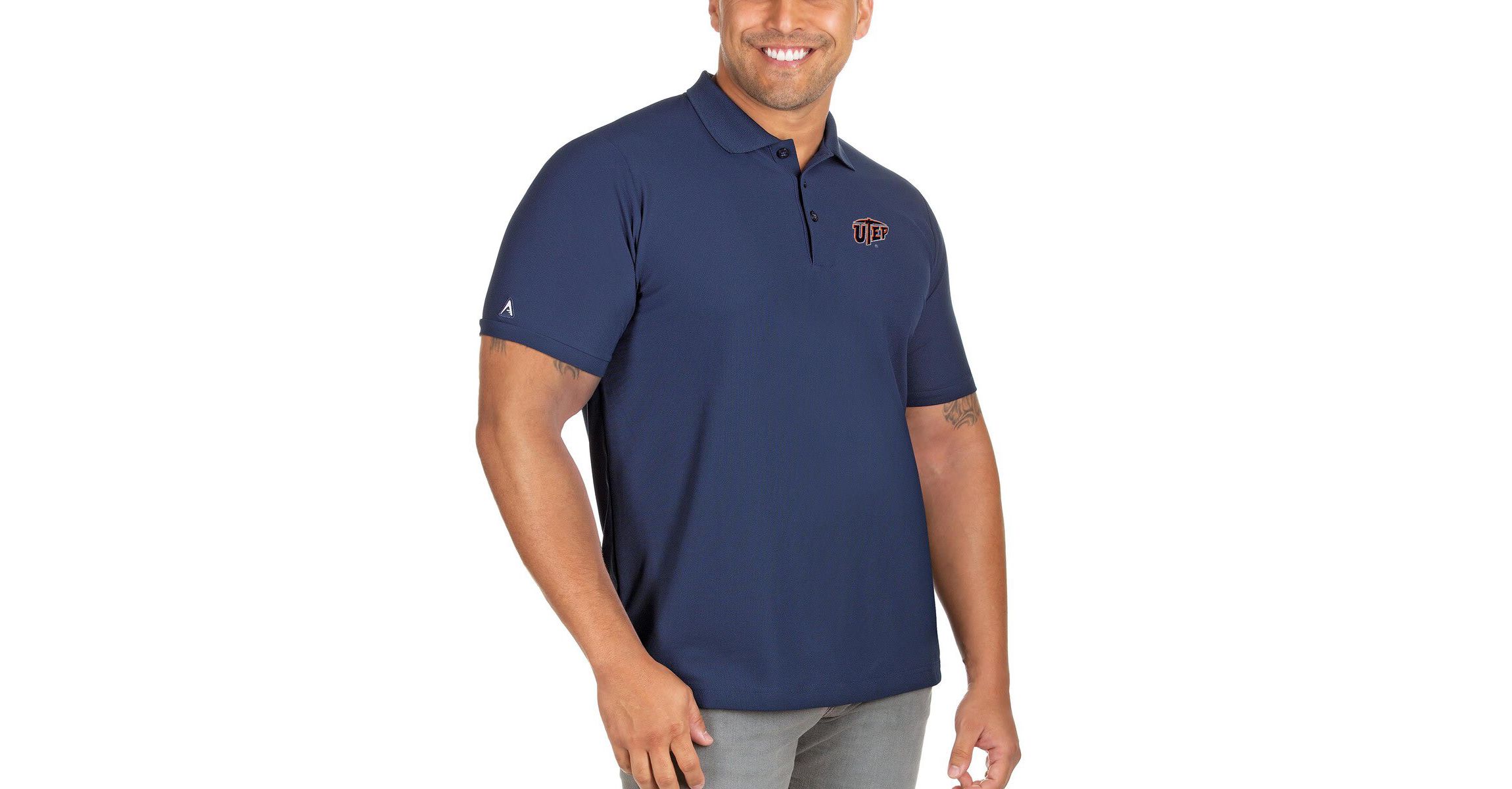 NCAA UTEP Miners Big & Tall Legacy Pique Polo
