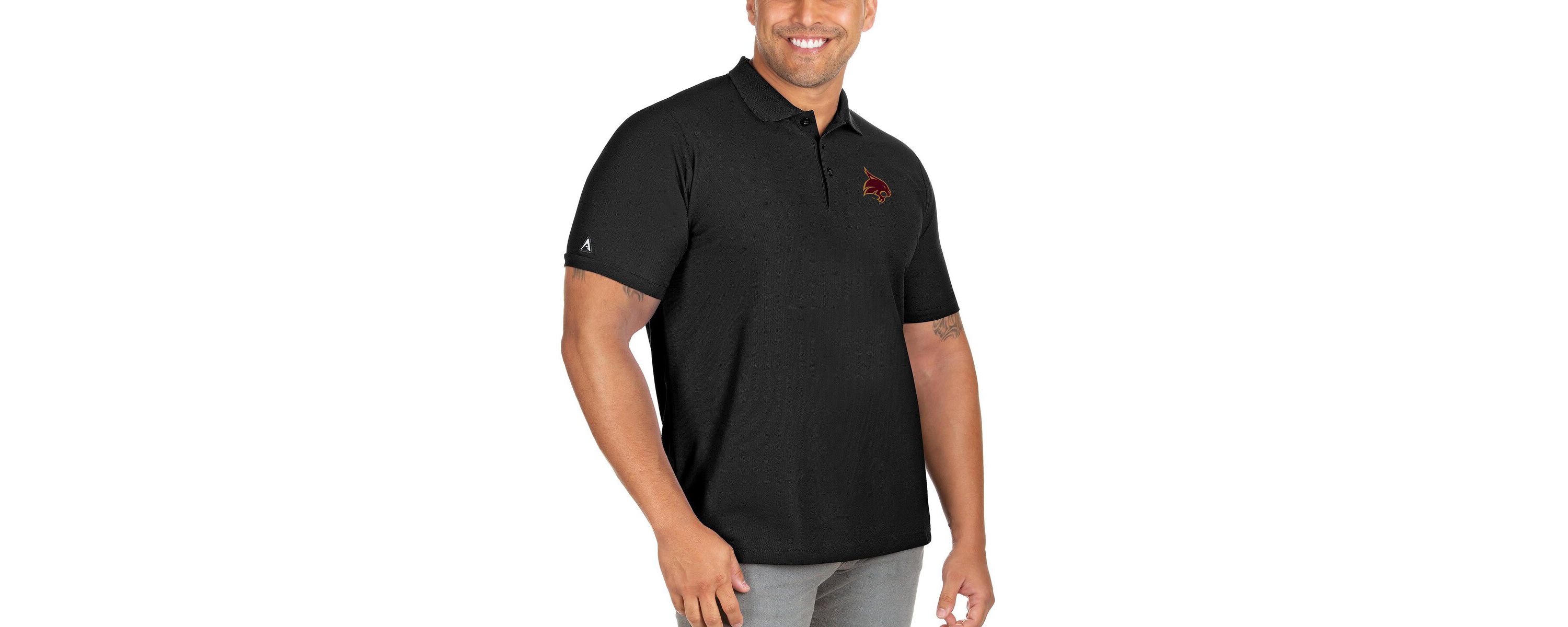 NCAA Texas State Bobcats Big & Tall Legacy Pique Polo