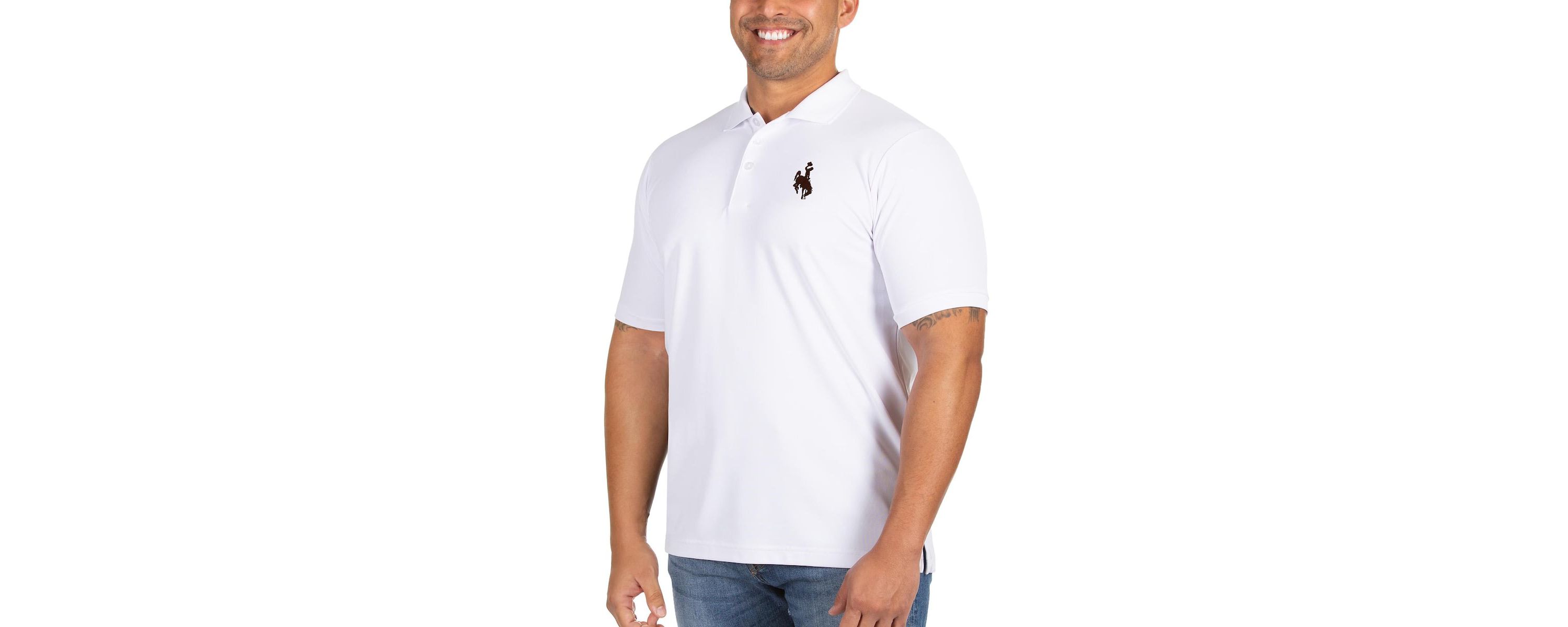 NCAA Wyoming Cowboys Big & Tall Legacy Pique Polo