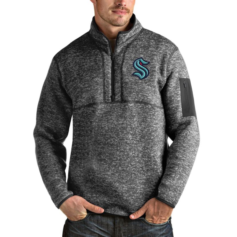 NHL Seattle Kraken Fortune Quarter-Zip Pullover Jacket