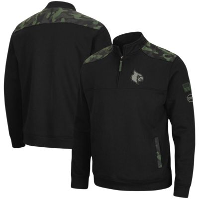 NCAA Louisville Cardinals OHT Military Appreciation Commo Fleece Quarter-Zip Jacket