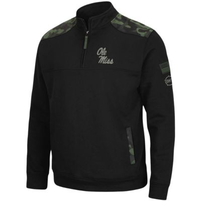 NCAA Ole Miss Rebels OHT Military Appreciation Commo Fleece Quarter-Zip Jacket