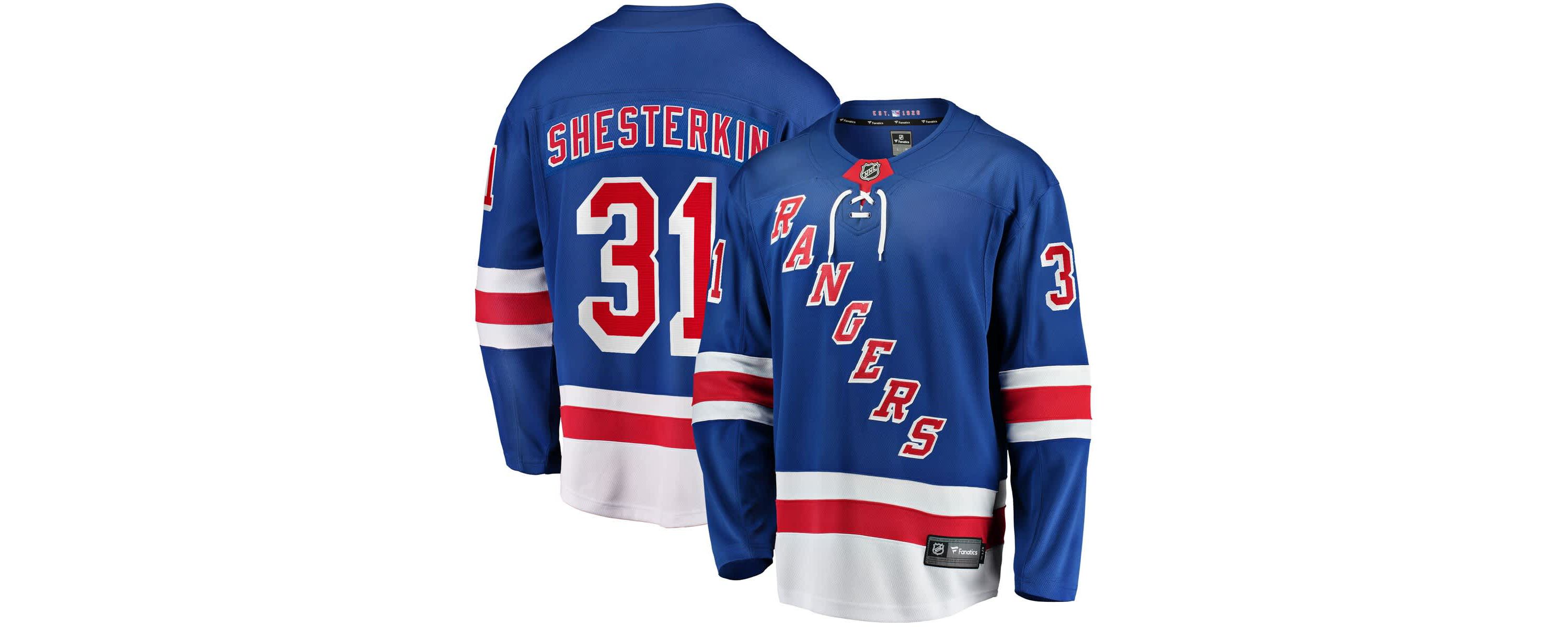 NHL Fanatics Igor Shesterkin New York Rangers Home Breakaway Player Jersey