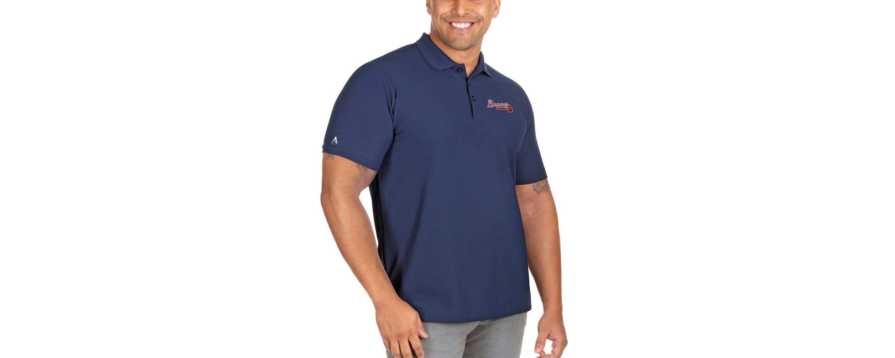 MLB Atlanta Braves Big & Tall Legacy Pique Polo