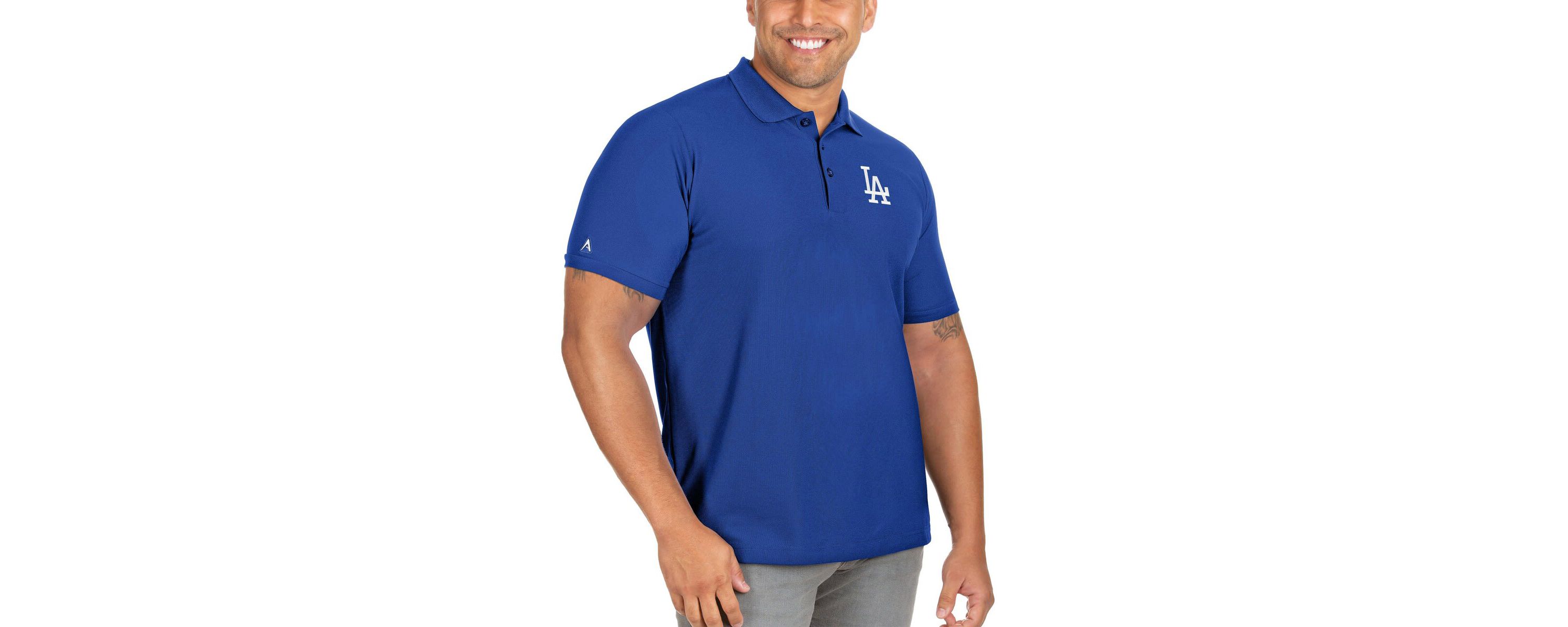 MLB Los Angeles Dodgers Big & Tall Legacy Pique Polo