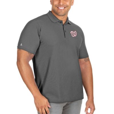 Antigua Men's MLB Washington Nationals Big & Tall Legacy Pique Polo