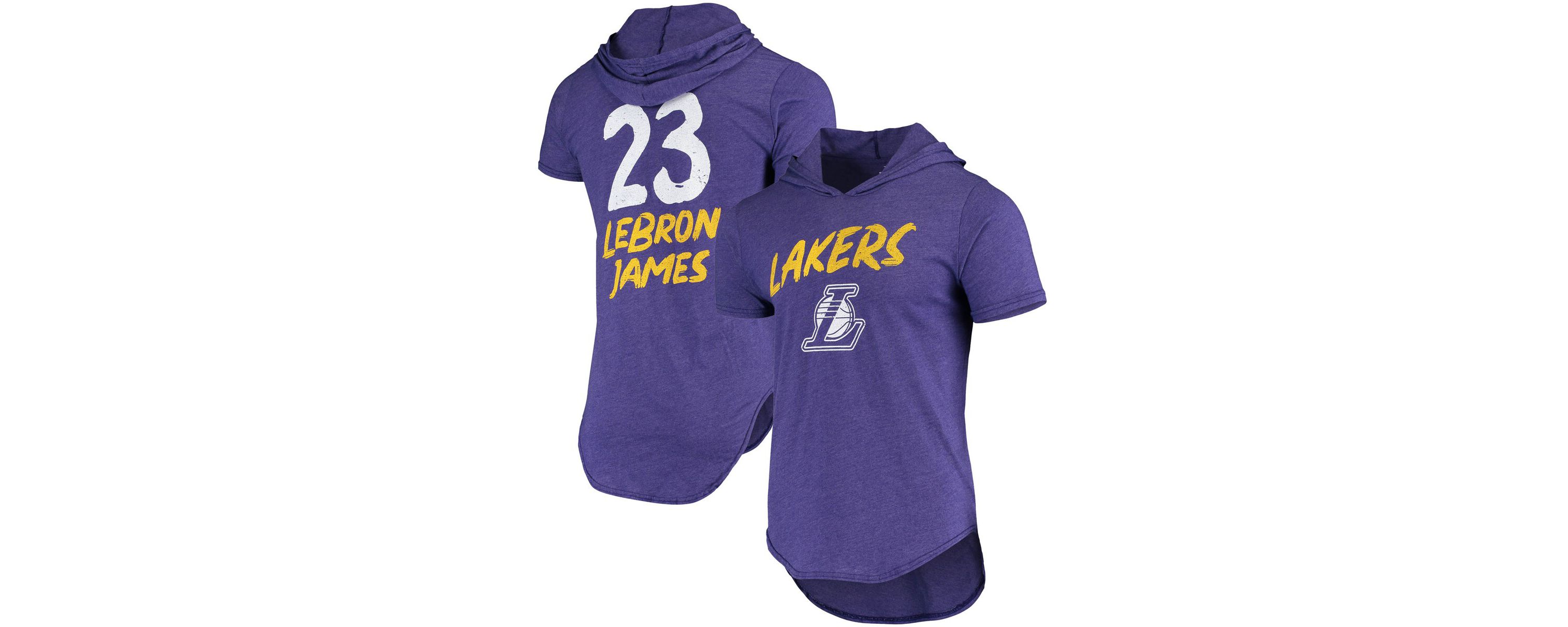NBA Fanatics LeBron James ed Los Angeles Lakers Hoodie Tri-Blend T-Shirt