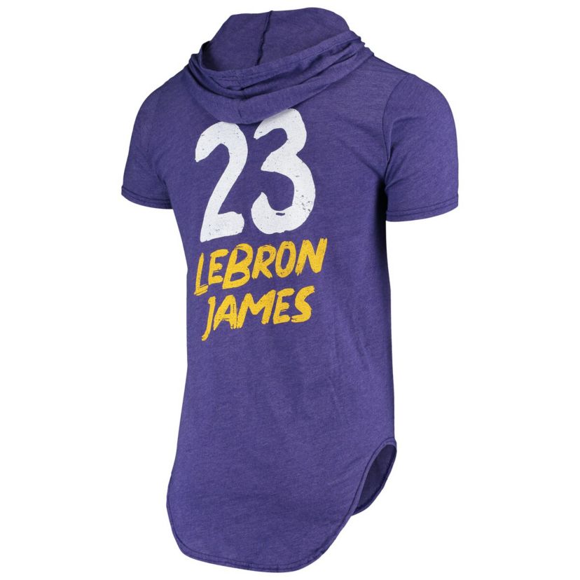 NBA Fanatics LeBron James ed Los Angeles Lakers Hoodie Tri-Blend T-Shirt