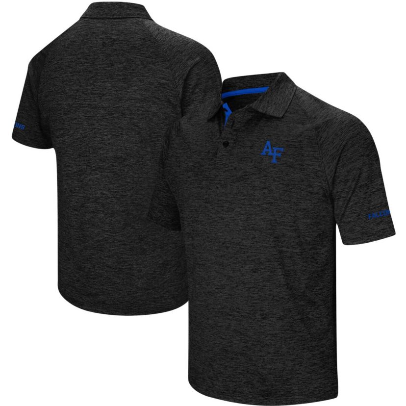 NCAA ed Air Force Falcons Down Swing Raglan Polo