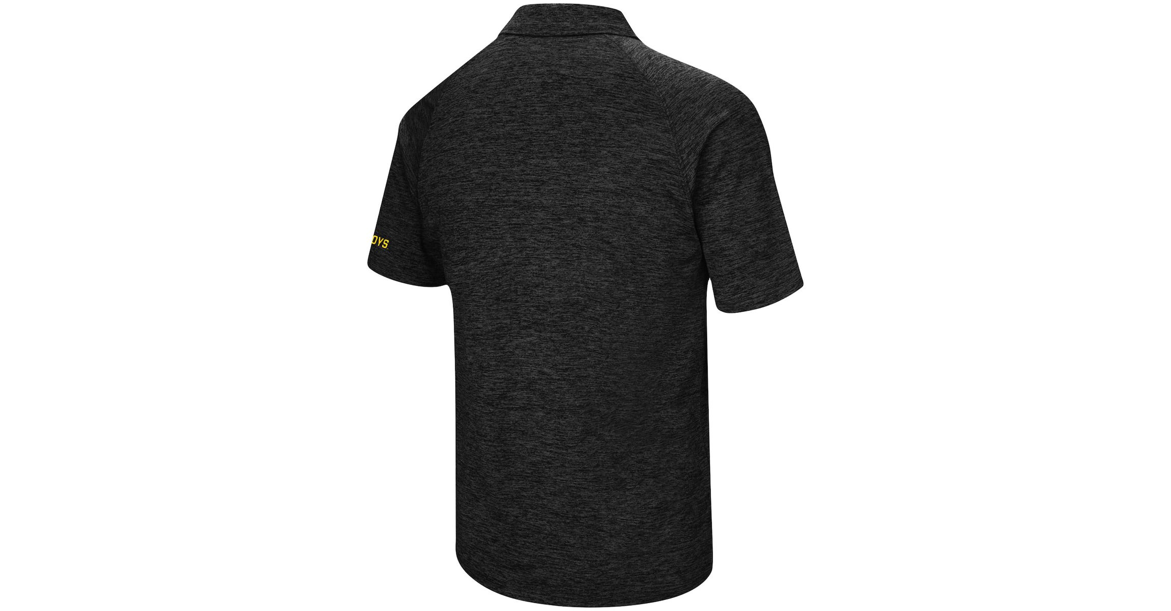 NCAA ed Wyoming Cowboys Primary Logo Down Swing Raglan Polo