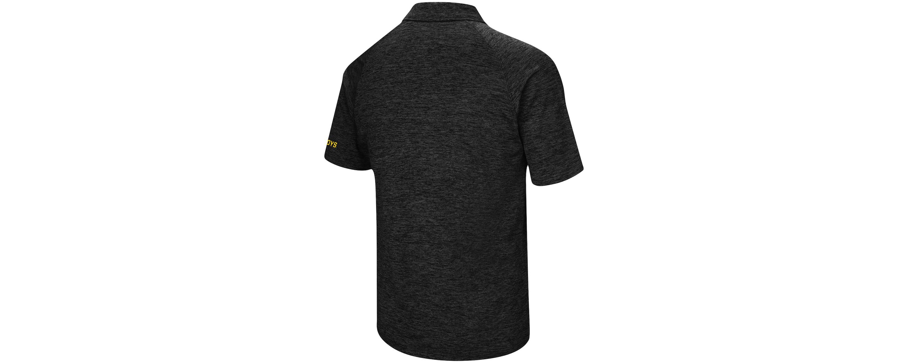 NCAA ed Wyoming Cowboys Primary Logo Down Swing Raglan Polo
